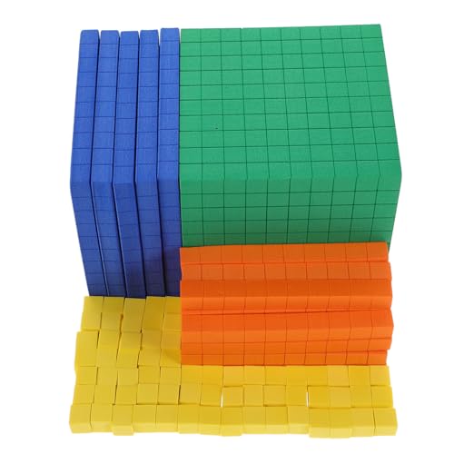 Garneck Mathe Lernblock aus Schaumstoff für Vorschulkinder Zehnersystem Blöcke Sicher und Langlebig für Frühe Mathematikbildung Basis Manipulative für Grundschulbildung von Garneck