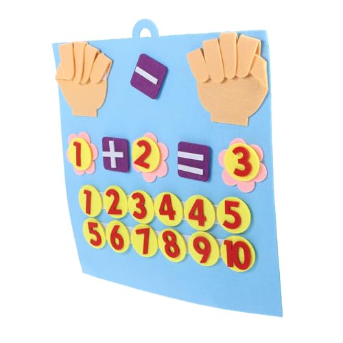 Garneck Mathematik Lernspielzeug für Kleinkinder aus Sicherem Filz Kognitives Zahlen Additions und Subtraktionsspiel Pädagogisches Montessori Material für Vorschule und Grundschule von Garneck
