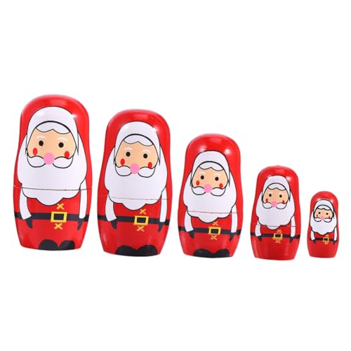 Garneck Matryoshka Weihnachtsmann Ornament aus Holz Handgezeichnete Weihnachtsdeko für Festliche und Kreative Gestaltung Ihrem Zuhause oder Auto Garneck Matryoshka Weihnachtsmann Ornament aus Holz Handgezeichnete Weihnachtsdeko für Festliche und Kreative Gestaltung Ihrem Zuhause oder Auto von Garneck