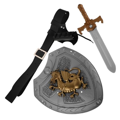 Garneck Medieval Cosplay Gürtel Set mit Piratenschwert und Römischem Schild Vielseitige Ritter Kostüm Accessoires für Renaissance Halloween und Rollenspiele Garneck Medieval Cosplay Gürtel Set mit Piratenschwert und Römischem Schild Vielseitige Ritter Kostüm Accessoires für Renaissance Halloween und Rollenspiele von Garneck
