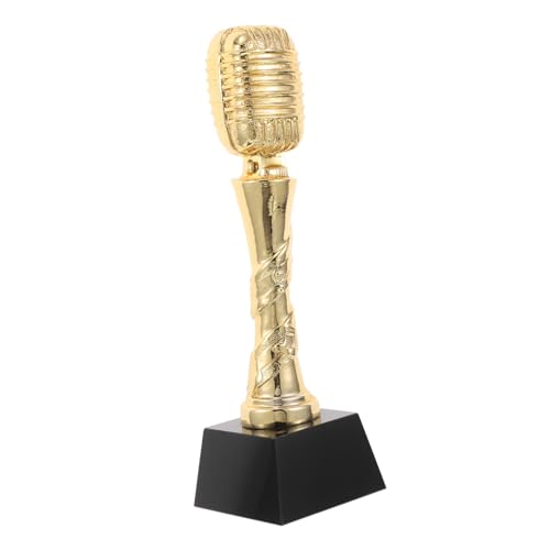 Garneck Mikrofon-trophäe Für Gesangsveranstaltungen, Mic Drop Award, Trophäe, Kleine Trophäe, Pokalzeremonie, Wettbewerbstrophäe, Karaoke-Party-trophäe von Garneck