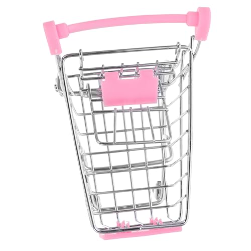 Garneck Mini Einkaufswagen für Pinkes Miniaturmodell zur Rollenspiel Dekoration für Kreative Spiele Tischschmuck S für Junge Mädchen Garneck Mini Einkaufswagen für Pinkes Miniaturmodell zur Rollenspiel Dekoration für Kreative Spiele Tischschmuck S für Junge Mädchen von Garneck