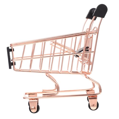 Garneck Mini Einkaufswagen für Roségoldene Simulation Supermarkt für Fördert Unabhängigkeit und Kreativität zur Dekoration und Aufbewahrung von Kleinen Gegenständen Garneck Mini Einkaufswagen für Roségoldene Simulation Supermarkt für Fördert Unabhängigkeit und Kreativität zur Dekoration und Aufbewahrung von Kleinen Gegenständen von Garneck