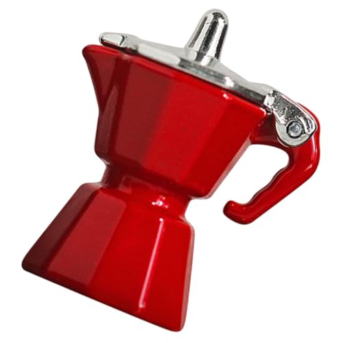 Garneck Mini Kaffeemaschine Modell Küchenspielzeug Kaffeemaschine Spielmaschine Kaffeemaschine Miniatur Kaffeemaschinen Kaffeemaschine Puppenhaus Küche Kaffee Legierung von Garneck