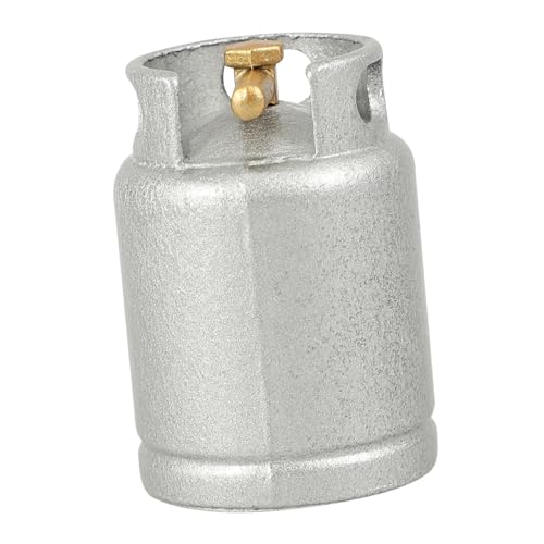 Garneck Mini Küchenzubehör Modell Legierungs Gastank Für Miniaturmöbel Dekoratives Küchenzubehör Für Puppenhäuser Silberner Gaskessel Realistische Miniaturgestaltung von Garneck