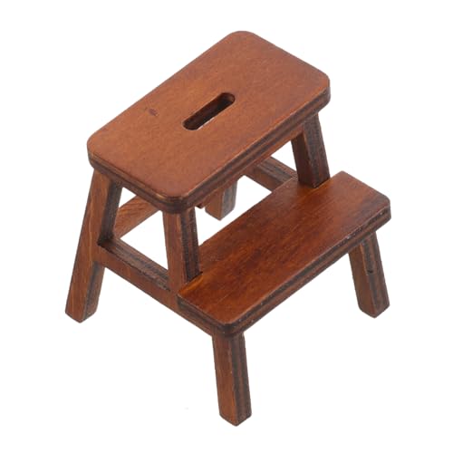Garneck Mini-Möbel Puppe Miniaturmöbel Miniaturen winzig holzstuhl Dollhouse Furniture Stühle für Hauszubehör mini Mini-Verzierung Mini Möbelmodelle Möbel und Accessoires hölzern von Garneck