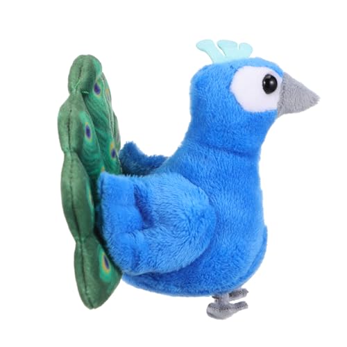 Garneck Mini Peacock Bird Finger Puppe Interaktive Handpuppen Kinder Tier Erzählen Netter Plüschfiguren Spielzeug Für Rollenspiele Party Gunst von Garneck