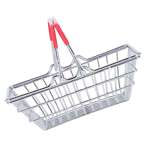 Garneck Mini Tragbarer Make -up -Korb Weiden Mini Schreibtisch Miniatur Klein Korb Körbe Veranstalter Schlank Aufbewahrungskörbe Deko Einkaufskorb Mini-einkaufskorb Mit Griff Korb Gummi von Garneck