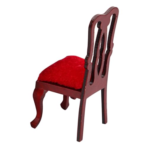 Garneck Mini-Vintage-Stuhl Mini-zubehör Holzverkleidung Parkbank Kinderanzug Mini-möbel Winzige Möbel Kinderstuhl Aus Holz Miniatur-puppenhaus Miniatur-Bank Jahrgang Hölzern Ornamente von Garneck