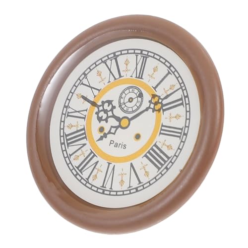 Garneck Mini Wanduhr Miniaturen Puppenwanduhr Kinderuhr Für Kleinkinder Bausätze Kleine Modelle Dekorationen Zubehör Für Kleine Häuser Mini Uhr Miniaturartikel Kleines Zeug von Garneck