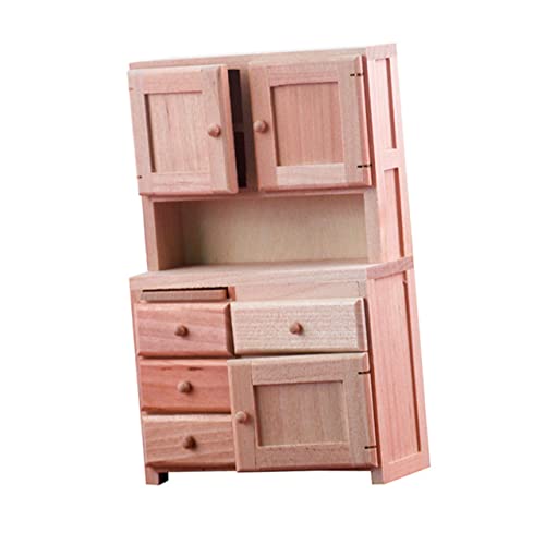 Garneck Mini-kleiderschrank-Ornamente Ästhetisch Häuser Miniatur Teenager Für Puppe Teppiche Klein Neon Abziehbilder Mädchen Bausatz Schrankornament Holz von Garneck