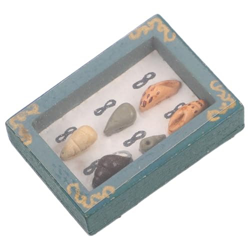 Garneck Miniatur DIY Tin Box Dollhouse Model Green Shell Storage Box Für Display Und Schutz DIY Handgefertigtes Mini -Spielzeug Für Sammler Mikroszenenbox Für Foto von Garneck