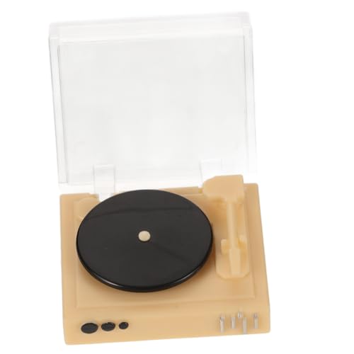 Garneck Miniatur Schallplatten Spieler Modell Vintage Puppenhaus Zubehör für DIY Miniatur Möbel und Szenen Sicher und Langlebig für Kreative Dekorationen Garneck Miniatur Schallplatten Spieler Modell Vintage Puppenhaus Zubehör für DIY Miniatur Möbel und Szenen Sicher und Langlebig für Kreative Dekorationen von Garneck