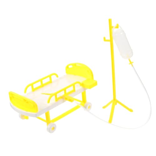 Garneck Miniatur Spielzeugset Mit Puppenhaus Zubehör – Simulation Medizinisches Bett - OP Tisch - Infusionsflasche Für Kreatives Rollenspiel Ab 3 Jahren Ideal Für Kleine Ärzte Garneck Miniatur Spielzeugset Mit Puppenhaus Zubehör – Simulation Medizinisches Bett - OP Tisch - Infusionsflasche Für Kreatives Rollenspiel Ab 3 Jahren Ideal Für Kleine Ärzte von Garneck