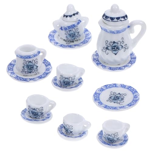 Garneck Miniatur Teeservice Teilig Vintage Puppenhaus Deko Miniatur Teetassen Zerbrechlichkeitsarm Langlebig für Puppenhaus Küchenzubehör Blaue Blumenmuster Garneck Miniatur Teeservice Teilig Vintage Puppenhaus Deko Miniatur Teetassen Zerbrechlichkeitsarm Langlebig für Puppenhaus Küchenzubehör Blaue Blumenmuster von Garneck