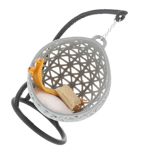 Garneck Miniatur-hängematte Mini-Stuhl Puppenhaus-Miniatur-schaukelstuhl Mini-möbelspielzeug Puppenhausstuhl Winzige Möbel Plastik Garneck Miniatur-hängematte Mini-Stuhl Puppenhaus-Miniatur-schaukelstuhl Mini-möbelspielzeug Puppenhausstuhl Winzige Möbel Plastik von Garneck