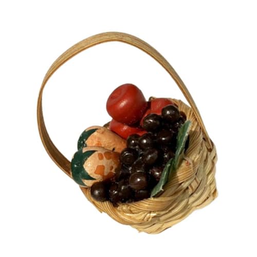 Garneck Miniatur -lebensmittelspielzeug Tiny Obstkorb Schmuck Für Dollhouse Decor Kinder Spielen Food Set Miniatur Food Toy Für Büroschule Und Partydekorationen von Garneck