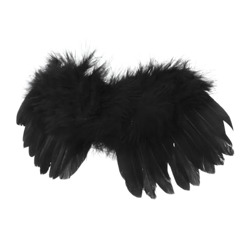 Garneck Miniature Engel Flügel Kostüm für Puppen Schwarze Baumwollflügel für Rollenspiele Halloween und Weihnachtsfeiern Charmante Accessoires Garneck Miniature Engel Flügel Kostüm für Puppen Schwarze Baumwollflügel für Rollenspiele Halloween und Weihnachtsfeiern Charmante Accessoires von Garneck