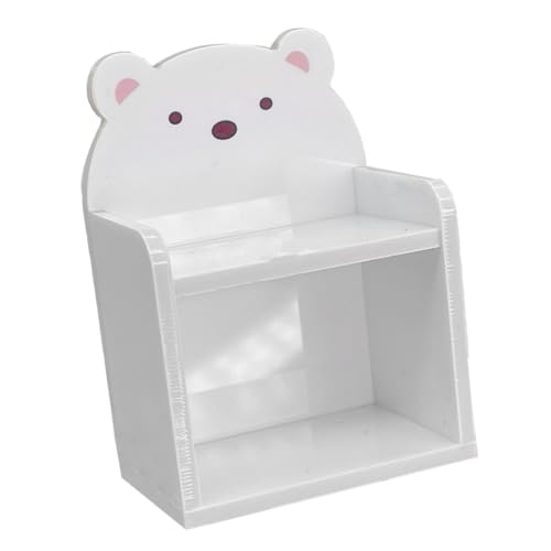 Garneck Miniaturhausmöbel Winzige Möbel Mini-bücherregal Puppenhaus Bücherregal Mini -bücherregal Wohnkultur Mini-verzierung Mini-hauseinrichtung Winzige Verzierung Mini Möbel Acryl Weiß von Garneck
