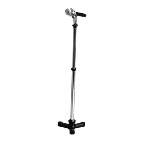 Garneck Miniaturmikrofon Für Puppenhäuser Mit Realistisches Und Robustes Mikrofon Zubehör Für DIY Projekte Kleine Räume Und Miniaturdekorationen von Garneck