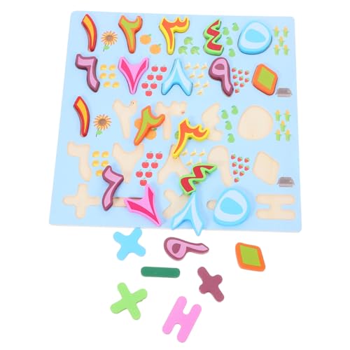 Garneck Montessori Holzzahlen Puzzle Für Kinder Früh Bildung Spielzeugbrief Lernen Und Passendes Spiel Für Kinder von Garneck