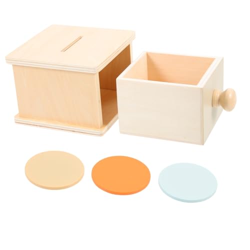 Garneck Montessori Münzbox – Farbige Holzform-Spielzeugbox Zur Der Farberkennung Und Feinmotorik Für Babys Und Kleinkinder - Ideales Pädagogisches Für Die Frühkindliche von Garneck
