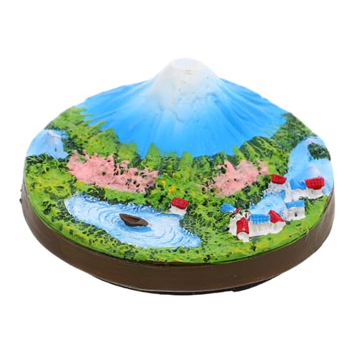 Garneck Mount Fuji Kleine Ornamente Deko Bonsai Gefälschter Berg Gefälschter Bonsai-Berg Japanische Ornamente Bergmodell Statuen Für Wohnkultur Mini-Bonsai-Berg Miniaturstatue Harz von Garneck