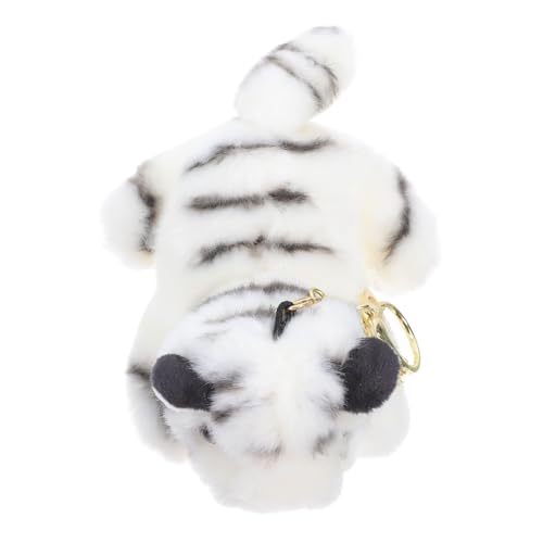 Garneck Netter Plüschschlüsselkettenanhänger Entzückender Tigerpuppenschlüsselring Für Rucksackbeutel Charms Anhänger Stofftier Anhänger Schöner Tiger Keychain Anhänger von Garneck