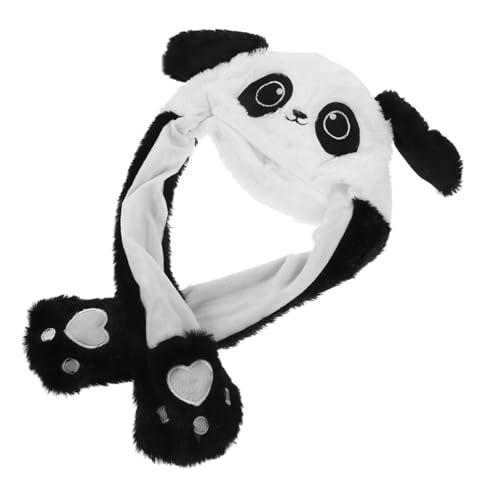 Garneck Beweglicher Hut Mit Pandaohren Für Mädchen Plüschhut Mit Beweglichen Tierohren Süßer Cosplay-hut Für Cosplay-partys Warm Und Gemütlich Für Kaltes Wetter Garneck Beweglicher Hut Mit Pandaohren Für Mädchen Plüschhut Mit Beweglichen Tierohren Süßer Cosplay-hut Für Cosplay-partys Warm Und Gemütlich Für Kaltes Wetter von Garneck