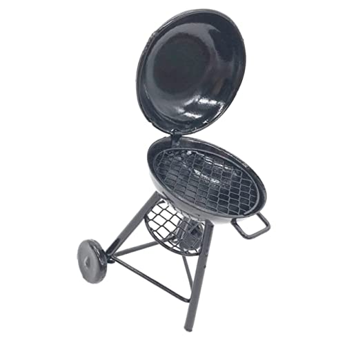 Garneck Ofenmodell Mini- -küchenstütze Grillzubehör Mini-Grill Puppenhaus Miniaturen Möbel Grillenwerkzeuge Miniküche Miniatur-BBQ-Grill Campingzubehör Kochen Eisen von Garneck