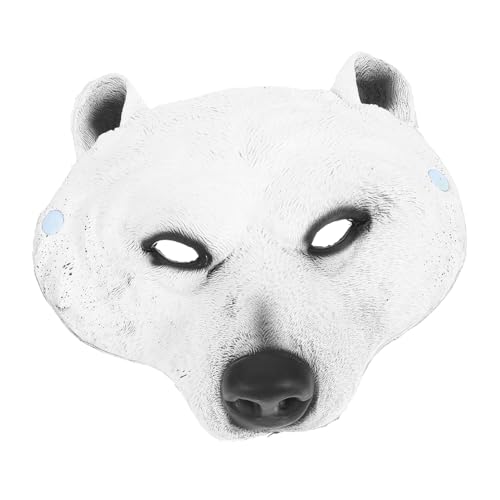 Garneck PU Polar Bear Tiermaske Faschingskostüm Einfache Handhabung Detailreiche Verarbeitung für Halloween Rollenspiele Karneval und Partys Kreative Vollkopf Maske für Erwachsene Garneck PU Polar Bear Tiermaske Faschingskostüm Einfache Handhabung Detailreiche Verarbeitung für Halloween Rollenspiele Karneval und Partys Kreative Vollkopf Maske für Erwachsene von Garneck