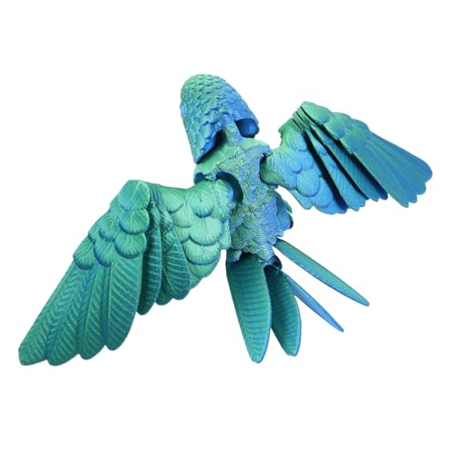 Garneck Papagei-Modell Papagei Papageienfiguren Wohnkultur Kleine Papageienspielzeuge Vogelfiguren Dekorative Gefälschte Vögel Vogeltiere Vogelmodell Green Plastik von Garneck