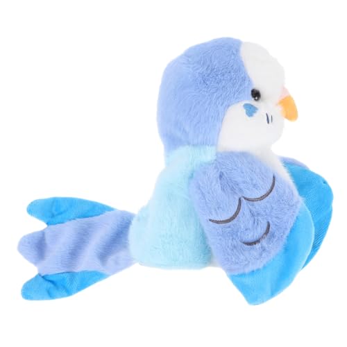 Garneck Papageienpuppe Kinderpuppen Vogel Handpuppe Handspielzeug Tierpuppen Handpuppen Für Papagei Handpuppe Weich Gefüllte Tierpuppe Handpuppenspielzeug Blue Plüsch von Garneck