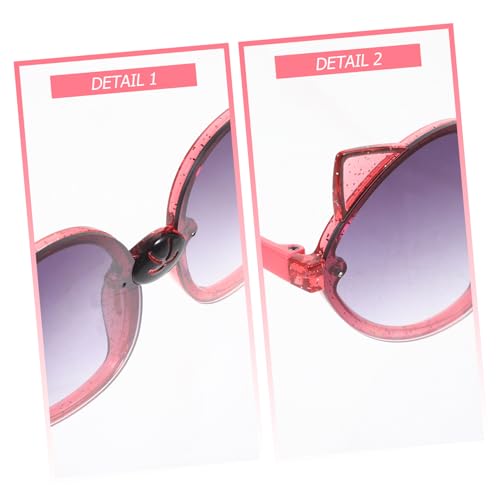 Garneck Party Sonnenbrille Fox Form Candy Farben Kunststoff Brillenaccessoire für Kleinkinder Sommer Outdoor Spiel von Garneck