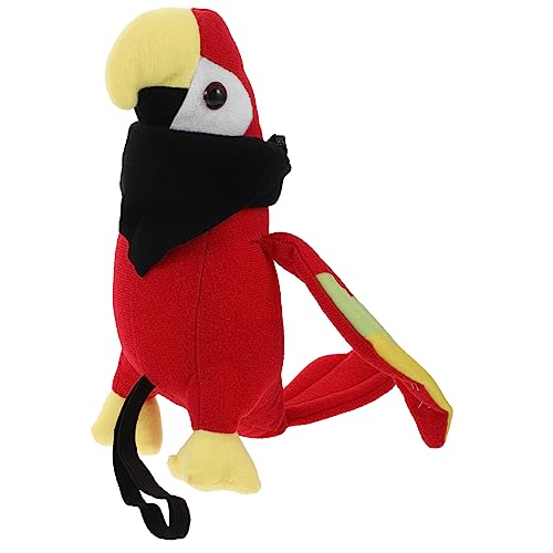 Garneck Piraten Papagei Plüschspielzeug für Halloween Einstellbares Schulter Accessoire im Cartoon Stil für Piratenkostüme und Partys Leicht und Bequem Teiliges mit Schwarzem Schal Garneck Piraten Papagei Plüschspielzeug für Halloween Einstellbares Schulter Accessoire im Cartoon Stil für Piratenkostüme und Partys Leicht und Bequem Teiliges mit Schwarzem Schal von Garneck