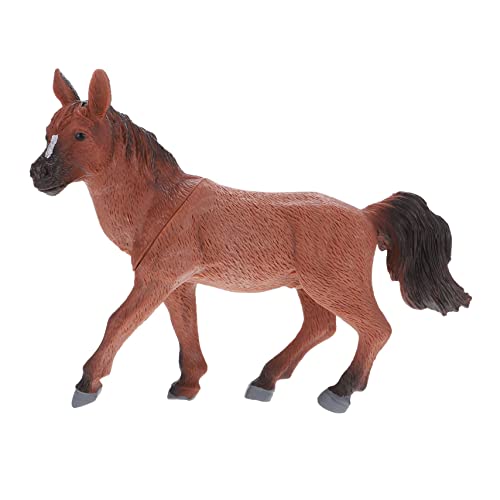 Garneck Plastikfiguren Für Nutztiere Kinderspielzeug Simulationspferd Spielzeugmodell Pferdespielzeug Simulationstiermodell Kognitives Kinderspielzeug Simulationspferdmodell von Garneck
