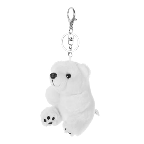 Garneck Plüsch Eisbär Schlüsselanhänger Kuschelig Hängend Cartoon Bär Tasche Rucksack Anhänger Niedliches Dekoration DIY Zubehör Garneck Plüsch Eisbär Schlüsselanhänger Kuschelig Hängend Cartoon Bär Tasche Rucksack Anhänger Niedliches Dekoration DIY Zubehör von Garneck