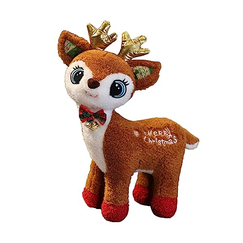 Garneck Plüsch Rentier Figurine Weihnachtsdekoration Braunes Weihnachtskuscheltier für Festliche Anlässe für Regaldekoration und für Garneck Plüsch Rentier Figurine Weihnachtsdekoration Braunes Weihnachtskuscheltier für Festliche Anlässe für Regaldekoration und für von Garneck