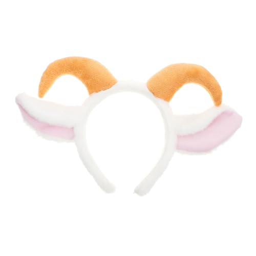 Garneck Plüsch Schaf Ohren Stirnband mit Lammhörnern Elastisch Weicher Haarschmuck für Mädchen Halloween Weihnachten Cosplay Party Zubehör Garneck Plüsch Schaf Ohren Stirnband mit Lammhörnern Elastisch Weicher Haarschmuck für Mädchen Halloween Weihnachten Cosplay Party Zubehör von Garneck