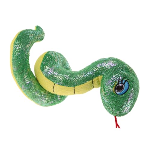 Garneck Plüsch Schlange Realistisches Kuscheltier für Halloween Dschungelpartys Neujahrs Dekoration Ausgestopfte Schlangenfigur aus Hochwertigem von Garneck