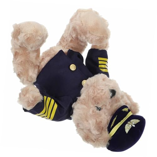 Garneck Plüschbär Plüschbärenpuppe Pilotenplüsch Plüschgefüllte Tiere Plüschbär Pilot Bärenpuppe im Schlafzimmer Babybär Plüschbärenspielzeug für Babys Bär Figur PP Baumwolle Garneck Plüschbär Plüschbärenpuppe Pilotenplüsch Plüschgefüllte Tiere Plüschbär Pilot Bärenpuppe im Schlafzimmer Babybär Plüschbärenspielzeug für Babys Bär Figur PP Baumwolle von Garneck