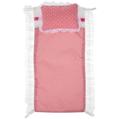 Garneck Puppenbettwäsche-Set für Puppen – inklusive wendbaren Puppendecken und Zubehör – für Puppenbetten, Wiegen und Kinderwagen ideale Puppenwagen-Bettwäsche für von Garneck