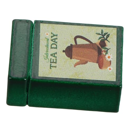 Garneck Puppenhaus-Aufbewahrungsbox Puppenhaus-Küche Zubehör für Puppenhäuser Puppenhaus-Miniaturen Puppenhauszubehör Kaffee- und Teedosen Mini-Essen Miniatur-Zeug Teekanister Legierung von Garneck