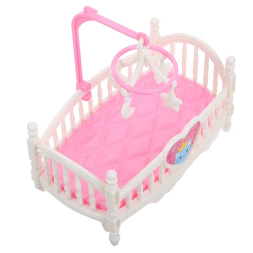 Garneck Puppenhaus Babybett Weiches Cartoon Design Ergonomisches Kinderbett Set Für Kreative Spielsz Szenen Puppenhaus Zubehör von Garneck