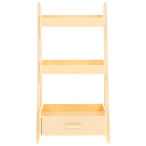 Garneck Puppenhaus Modell Puppenhaus Miniatur Lebensechte Ständer Display Kleine Winzige Aufbewahrung DIY Puppenhaus Möbelzubehör Mini Hausmöbel Mini Beige Abs von Garneck