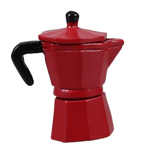 Garneck Puppenhaus -kaffeekanne Küche Kleine Kaffeekanne Miniatur-espressokanne Puppenhaus-küchen-Requisite Kaffeekanne Puppenhaus Küchenzubehör Für Puppenstuben Rot Legierung Garneck Puppenhaus -kaffeekanne Küche Kleine Kaffeekanne Miniatur-espressokanne Puppenhaus-küchen-Requisite Kaffeekanne Puppenhaus Küchenzubehör Für Puppenstuben Rot Legierung von Garneck