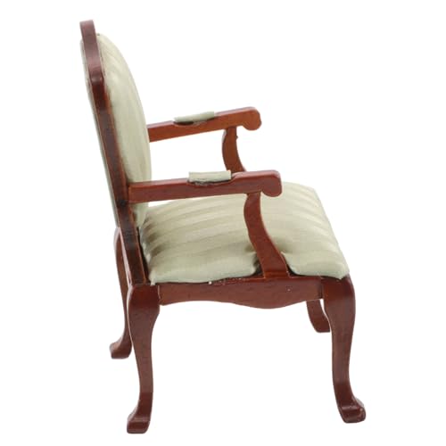 Garneck Puppenhaus-sofastuhl Mini-couchspielzeug Miniaturstühle Zum Basteln Puppenhaus Wohnzimmer Möbel Puppenhauszubehör Miniaturmöbel Miniaturhausmöbel Mini-Stuhl Holz von Garneck