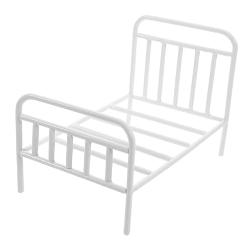 Garneck Puppenhausbett Krippe Miniaturbett wiedergeboren Etagenbetten für Puppen realistisches Schlafzimmerzubehör Rahmen Puppenhauszubehör Kind simulieren Möbel Eisen Weiß Garneck Puppenhausbett Krippe Miniaturbett wiedergeboren Etagenbetten für Puppen realistisches Schlafzimmerzubehör Rahmen Puppenhauszubehör Kind simulieren Möbel Eisen Weiß von Garneck