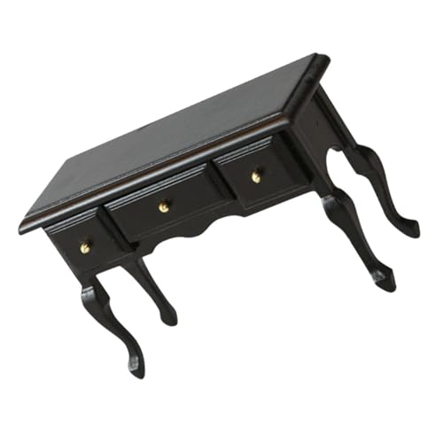 Garneck Puppenhausmöbel Nachttischmöbel Mini-Tischschmuck Puppenschultisch Mini House Accessory Mini-Hausschreibtisch Mini-Möbelmodell Mini -Hausdekoration Holz Black Garneck Puppenhausmöbel Nachttischmöbel Mini-Tischschmuck Puppenschultisch Mini House Accessory Mini-Hausschreibtisch Mini-Möbelmodell Mini -Hausdekoration Holz Black von Garneck