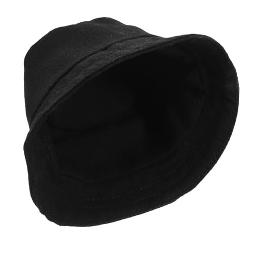Garneck Puppenkleidungszubehör Kleiner Hut Mädchen Hut Hüte Windel Kappen Bunter Fischerhut Süße Puppenmütze Sonnenhut Mini-puppenmütze Hase Kind Puppenhaus Miniatur Black Polyester von Garneck